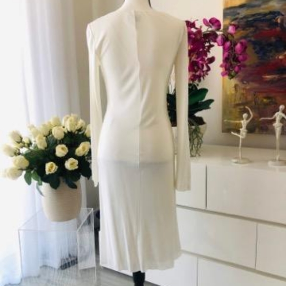 SOLD- Emilio Pucci Long Sleeve Draped Cocktail Dress (M) - Picture 6 of 10